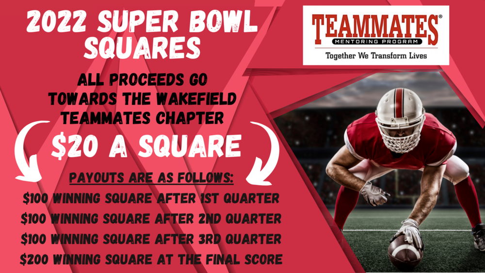 Super Bowl Square Fundraiser Wakefield Community School